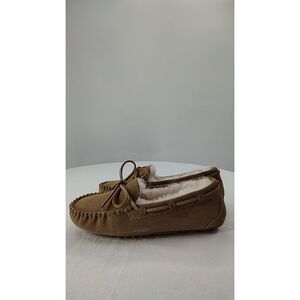 Quince Brown Moccasins with Bow